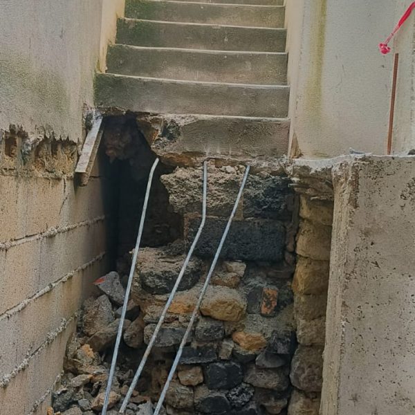 Le cassage de l'escalier