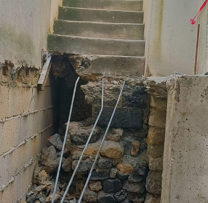 Le cassage de l'escalier