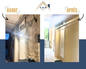 Rénovation façade porte extérieur