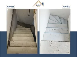 Rénovation escalier en béton en carrelage à Vincennes_40